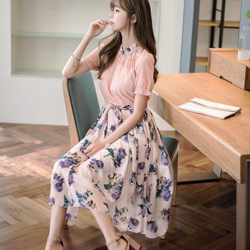 Floral maxi dress hot sale shopee