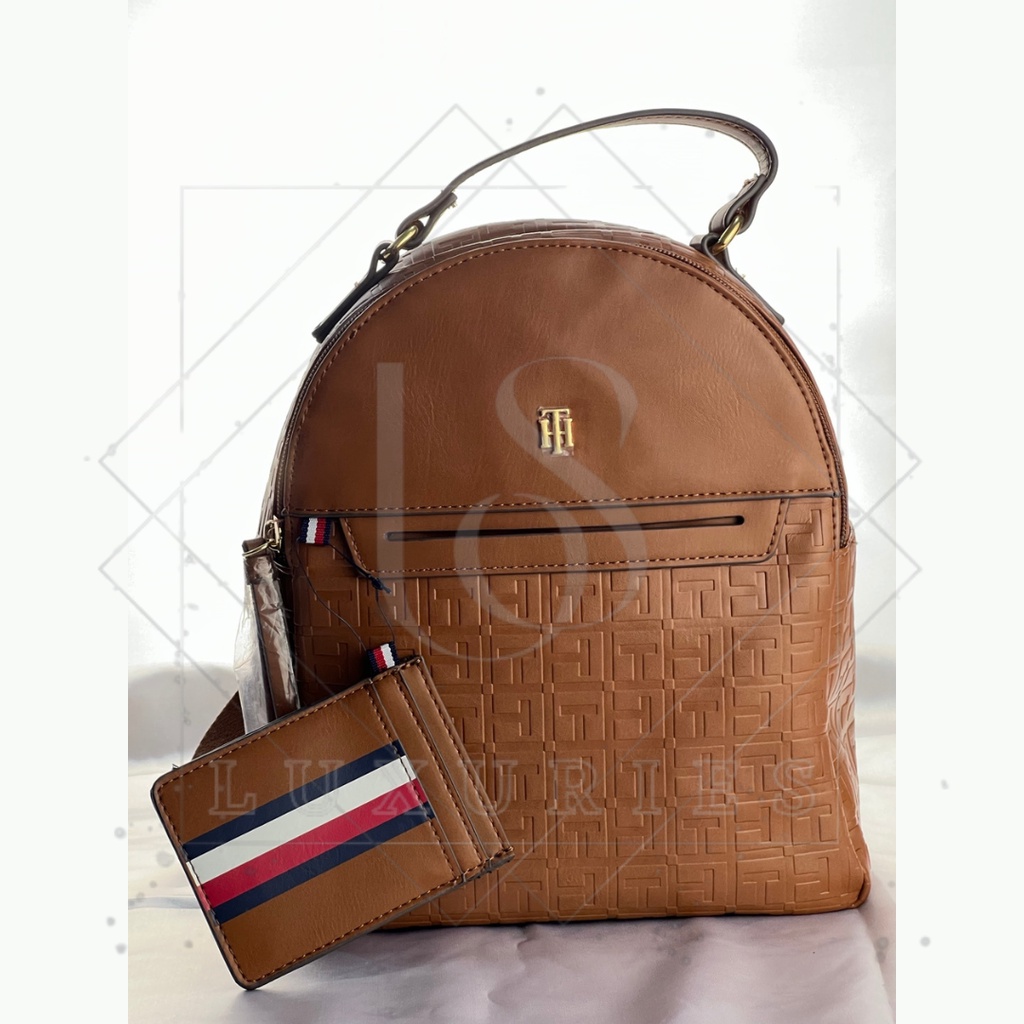 Tommy hilfiger backpack discount tan