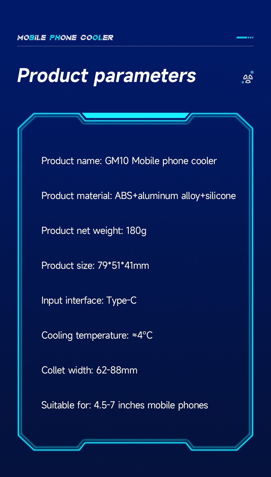 【New】HOCO GM10 Cooling Back Clip Rapid Cooling Portable Mobile Phone ...