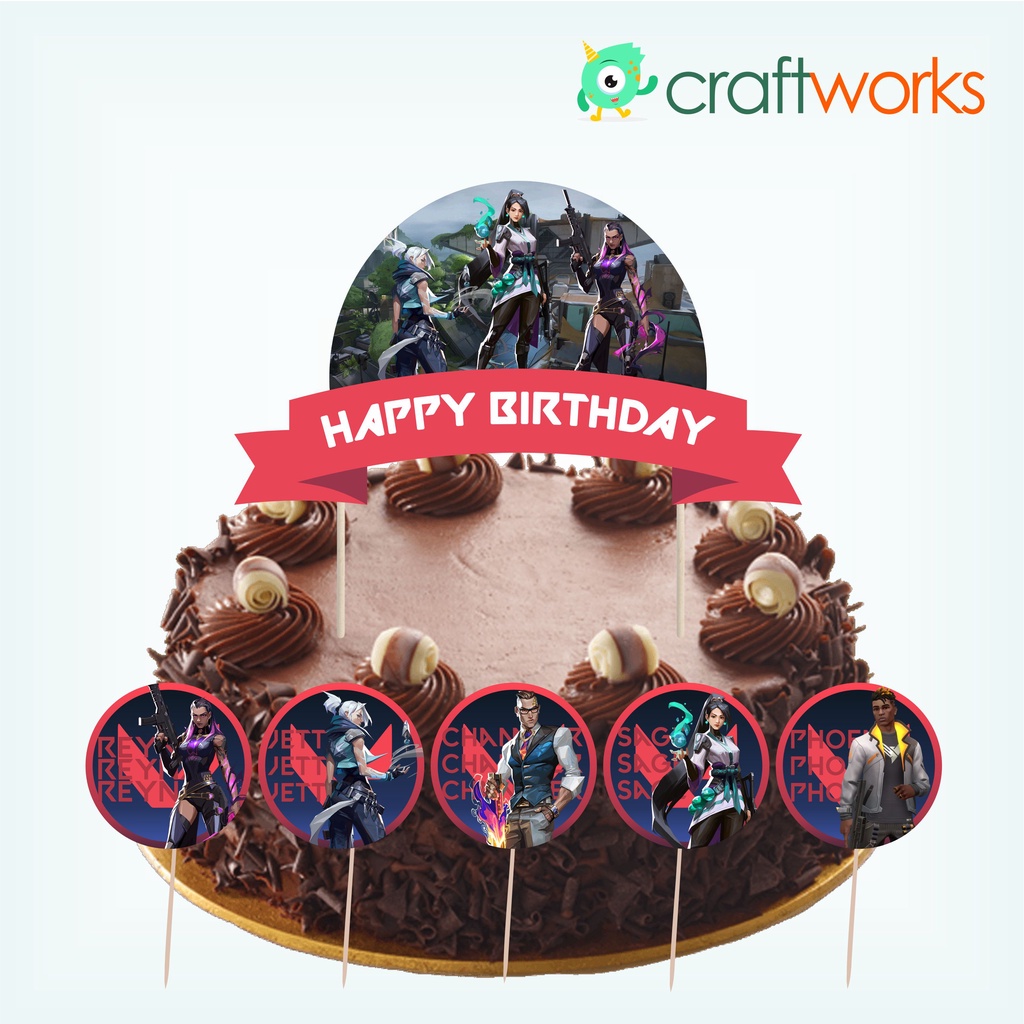 CAKE TOPPER SET - VALORANT | Shopee Philippines