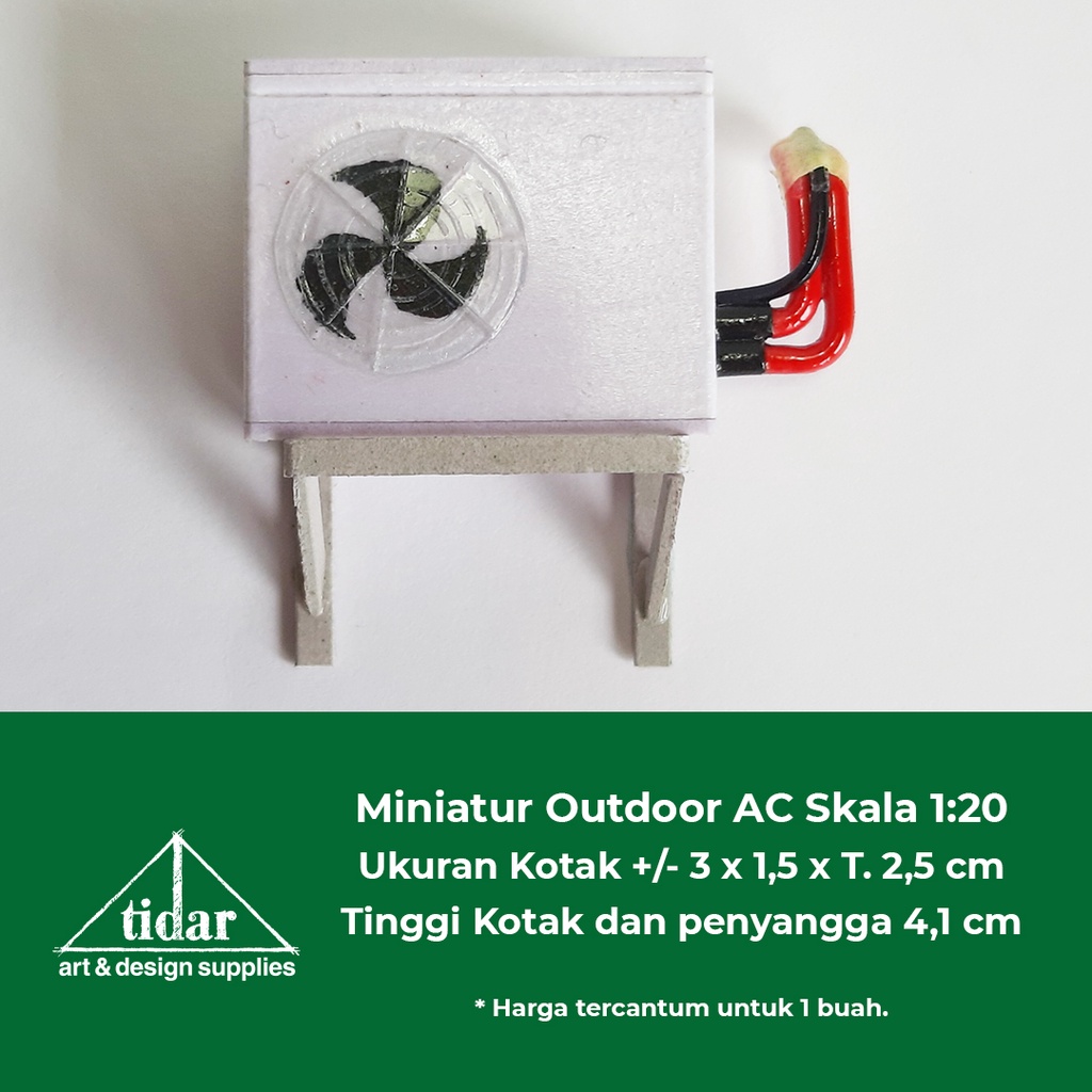 Mh - Miniature Outdoor AC Mockup 1:20 Scale - Wall Air Conditioner ...