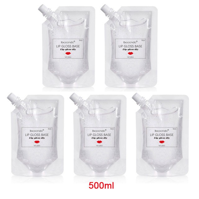 Ibcccndc Transparent Lip Gloss Base Oil DIY Raw Material Gel 500G