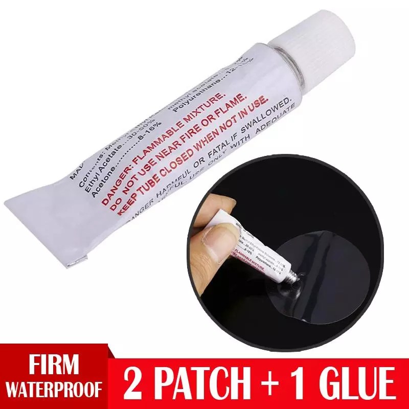 PVC Puncture Repair Patch Glue Tool Kit Air Bed Dinghies For Shopee