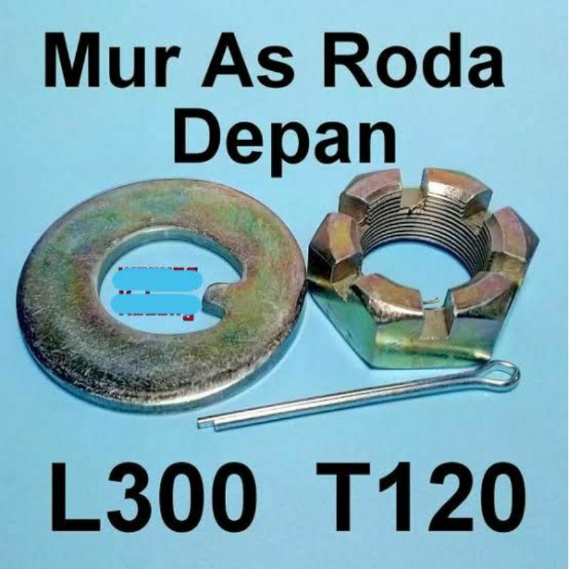 1 SET Front Axle Nut Kit L300/ Colt T120 / Kuda brand 5M / JH / JAC ...