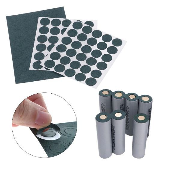 100pcs 18650 Battery Insulator Ring, SelfAdhesive Sturdy Cardboard Stickers Insulators Shopee