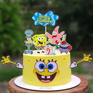 SPONGEBOB Squarepants Edible cake topper image Party