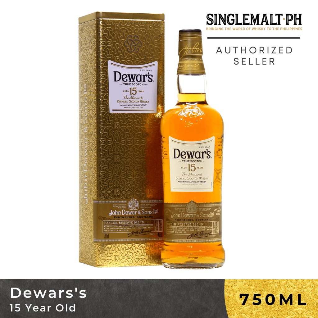 Dewars 15 Year Old Blended Scotch Whisky 75cl | Shopee Philippines