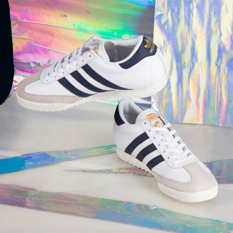 Adidas beckenbauer trainers white navy outlet