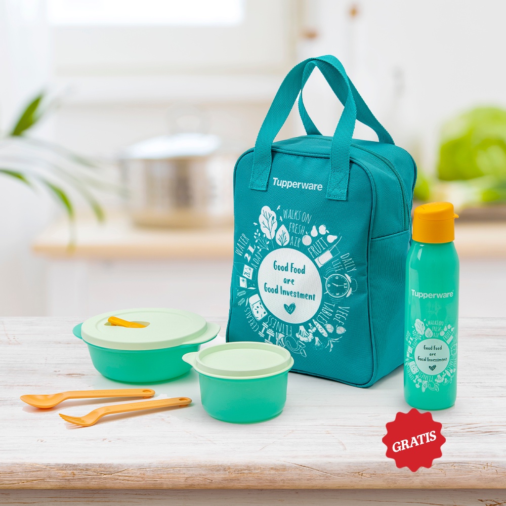 Go green Lunch / Lunch / Original Tupperware | Shopee Philippines