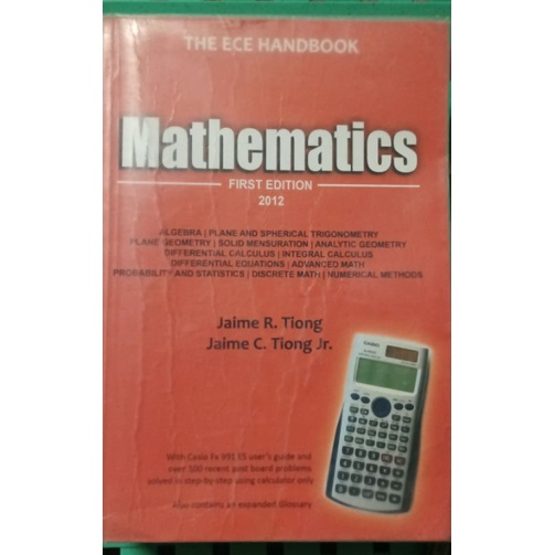 Mathematic Book by Tiong (EXCEL Review Center) | Shopee Philippines