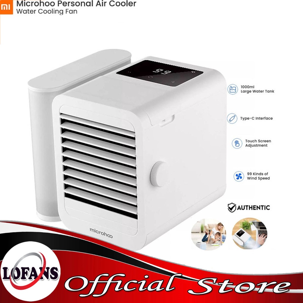 Microhoo USB Air Conditioner Fan 99 Speed Touch Screen 3 In 1 Mini ...