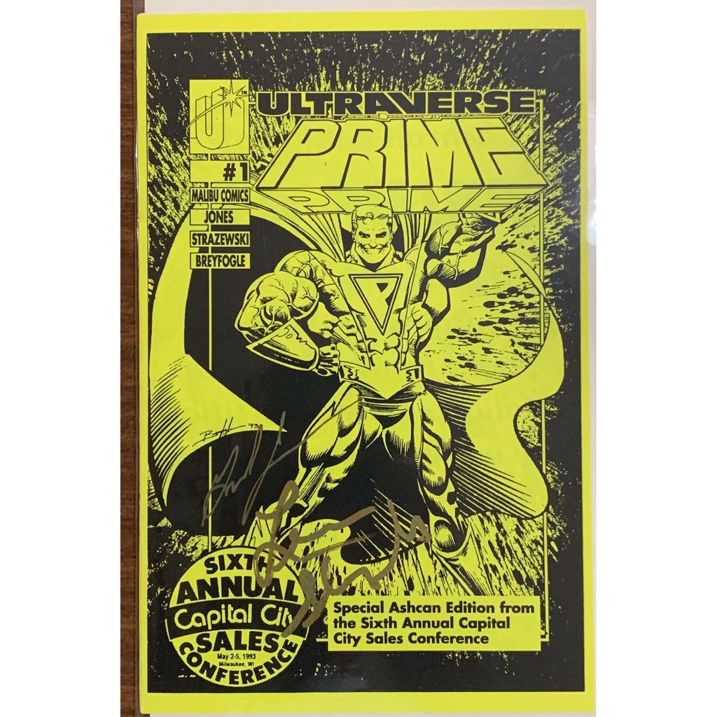 Malibu Ultraverse Comics: 1993 - Prime #1 - Ashcan Edition - Signed ...