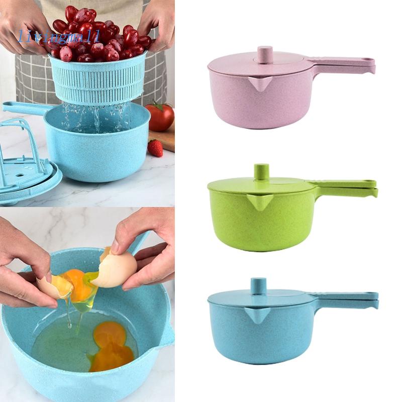 LIVI Manual Lettuce Dryer With Crank Handle Pouring Spout Drain Lettuce ...