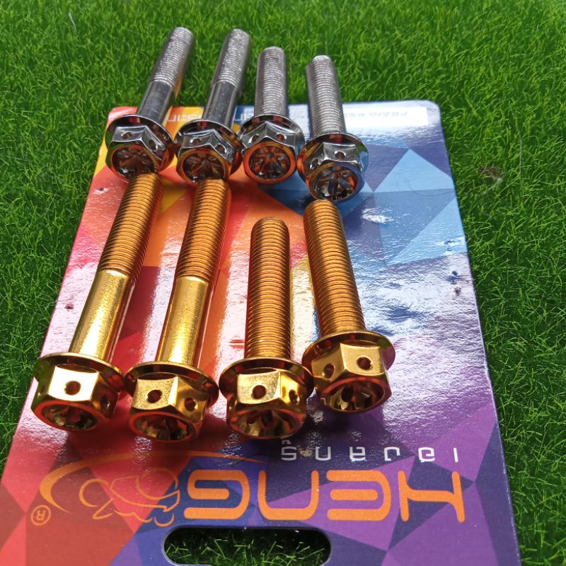 Swing arm&pipe bolts set For Honda Click v2/v3 (legit bolts) Shopee