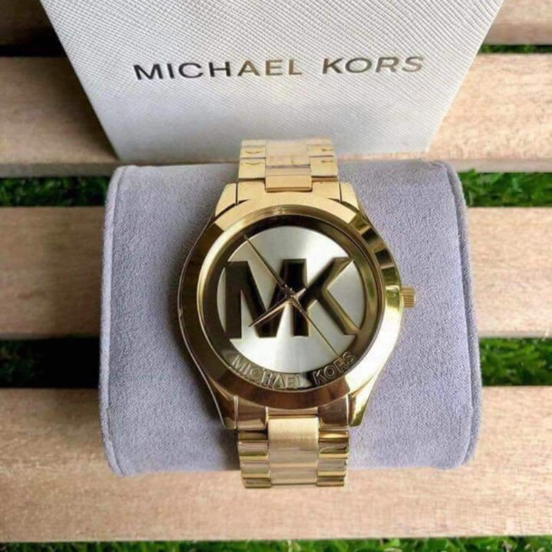 Michael kors watch hot sale with big mk logo