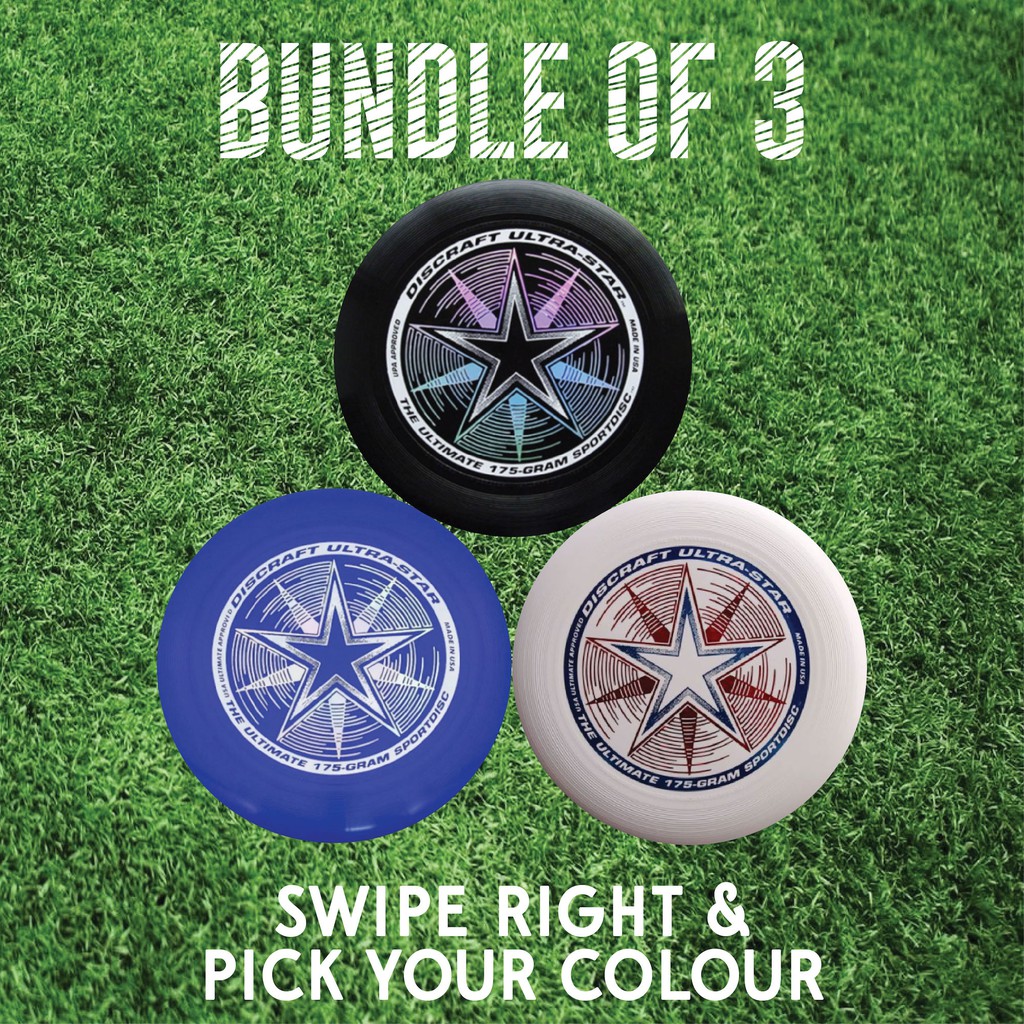 3 pcs Official 175g Discraft Ultrastar Ultimate Frisbee Disc 