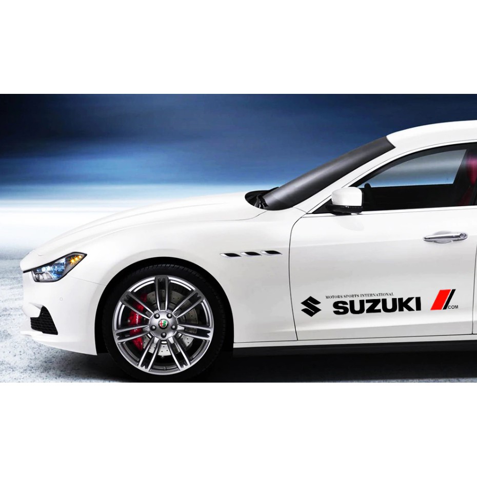 2pcs Car Body Stickers Car Door Side Stickers Car for suzuki waterproof ...