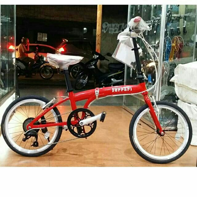 Ferrari store foldable bicycle