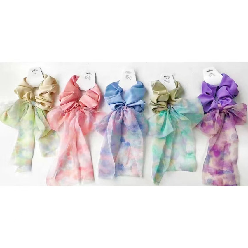 Korean Fashion Hair Rope Ribbon Ponytail Elastic Hair Tie Hair ...
