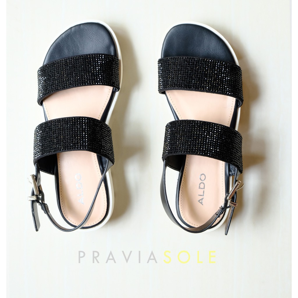 stewardesse erklære meget fint ALDO Studded Sandals Black | Shopee Philippines