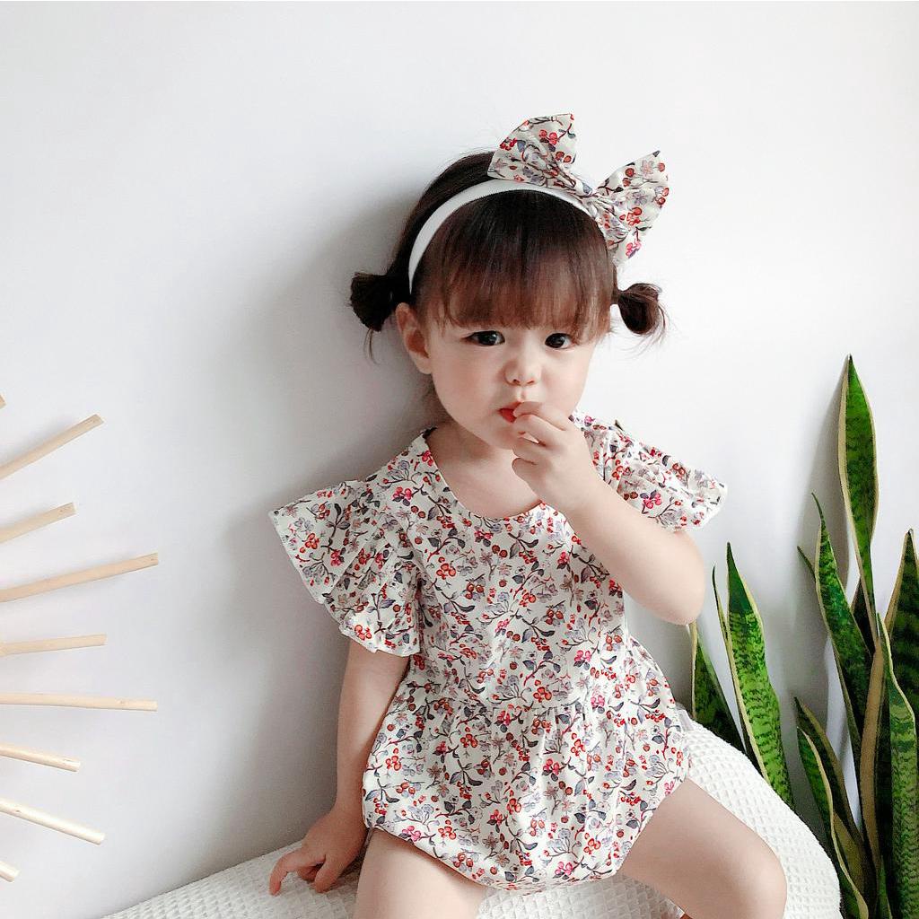 Newborn floral romper hotsell