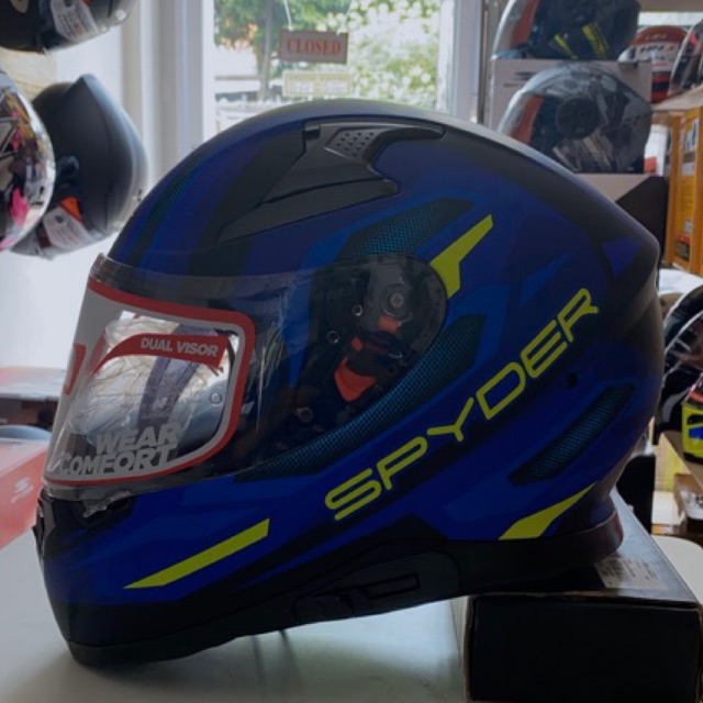 Spyder helmet best sale matte blue