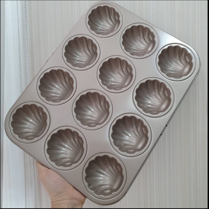 Shell Pan / Shell Pan 12 Cups Non-Stick - Gold | Shopee Philippines