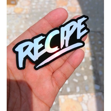 Hologram Motorcycle Car Sticker RECIPE SAFE 1G JRP STAY HUMBLE BAWAL ...