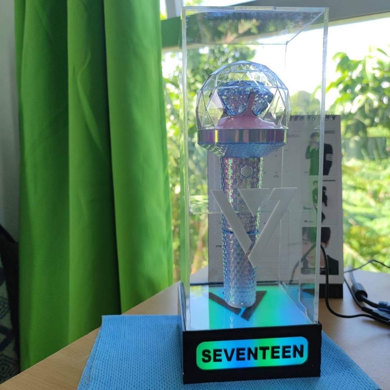 Lightstick Acrylic box with logo + RGB Light base | Shopee Philippines