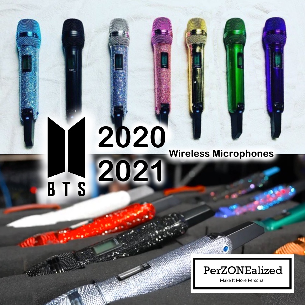 BTS Personalized Wireless Microphones Package (Microphones + Design