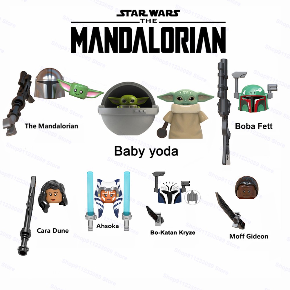 DISNEY Mandalorians Baby Yodas Ahsoka Building Blocks Star