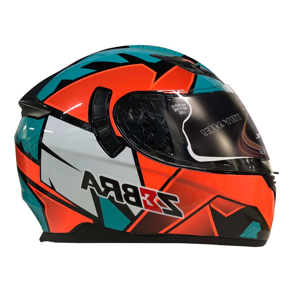 Zebra dual visor hot sale helmet