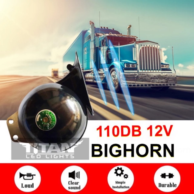 2pcs BIGHORN CAR HORN BIG HORN LOUD TRUCK HORN Shopee Philippines