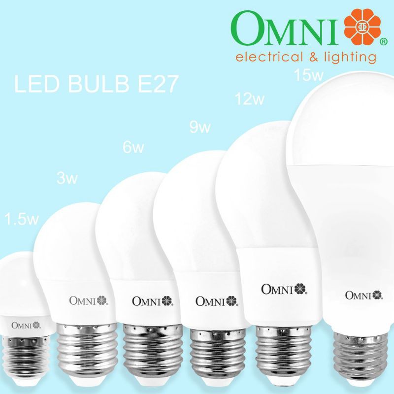 Omni LED BULB E27 HEAD DAYLIGHT 3W 5W 9W 12W 15W Shopee Philippines