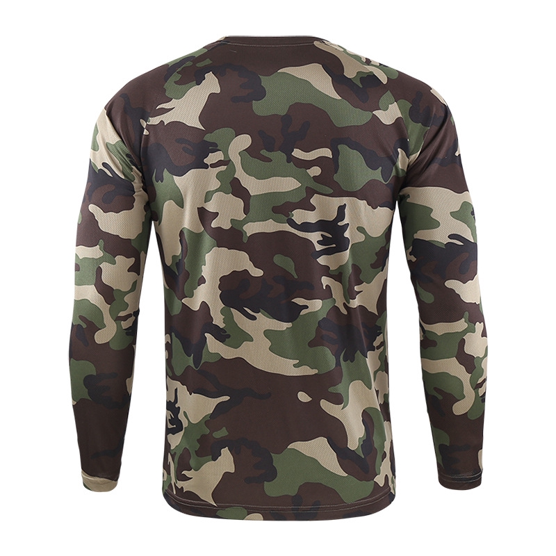 Long Sleeve Tactical Camouflage T-shirt Soldiers T Shirt | Shopee ...