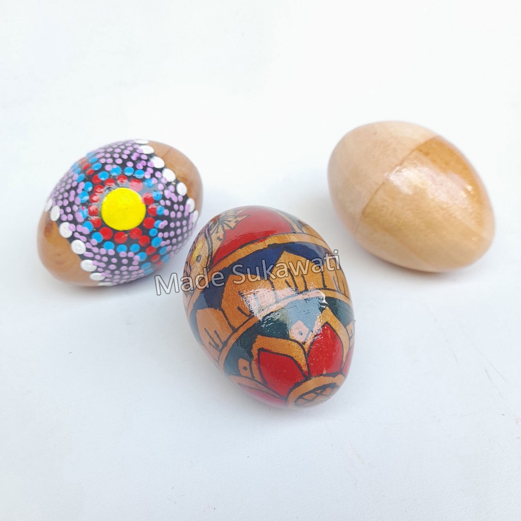 KAYU Maracas Musical Instrument Beat Eggs maracas Wooden Painting ...