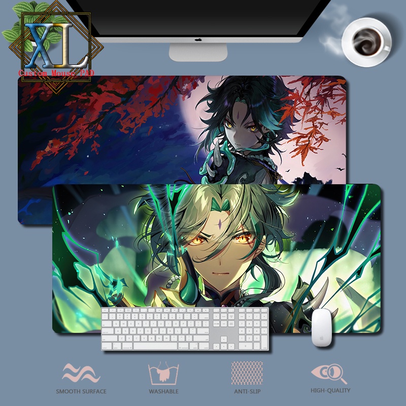 XL Custom Gaming Mouse Pad New Genshin Impact Xiao Mouse Pad Extra