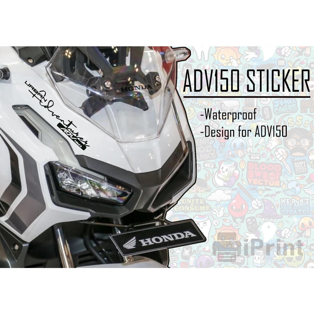 Honda ADV Sticker, ADV Decals - Cut out Sticker, Waterproof Sticker ...