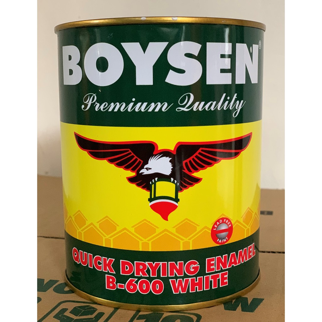 Boysen Quick Drying Enamel White B-600 1 Liter Paint 