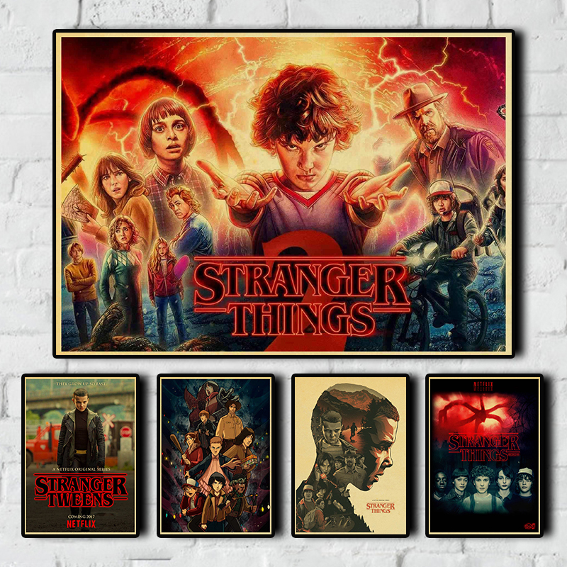 Retro Time Poster TV Continuous Drama Stranger Things First Season Room ...