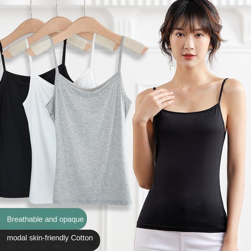 Free Photo  White spaghetti strap tank top women's summer apparel