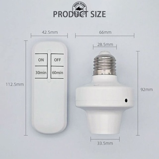 E27 Wireless Remote Control Light Lamp Socket Bulb Base Adapter