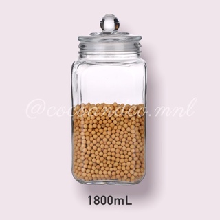 1800mL Air Tight Glass Jar Storage Heat Resistant