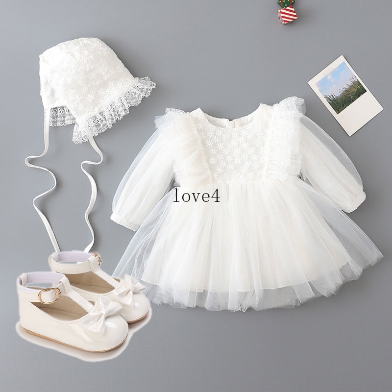 White Tutu Dress Baby Girl First Birthday Dress White Tulle Dress Baby Girl  White Tutu