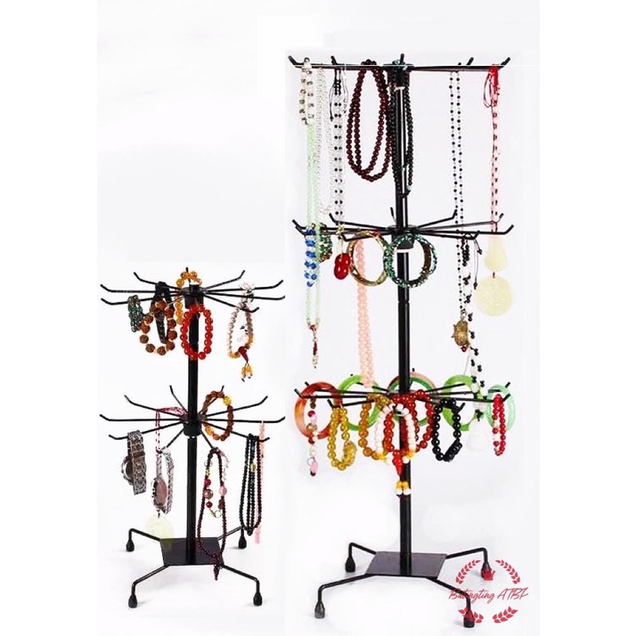 Rotating Jewelry Display Rack Necklace Display Rack Key Hanger Earring ...