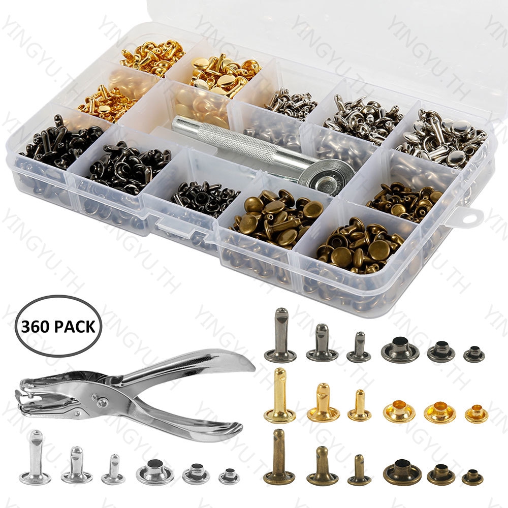 Retail / wholesale, 360 pieces per pack, rivet 6/8/12 mm, buttons for ...