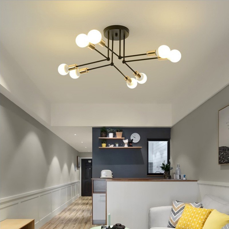 Ceiling Light Modern Style 8 Light Chandelier Ceiling Light Fixture ...