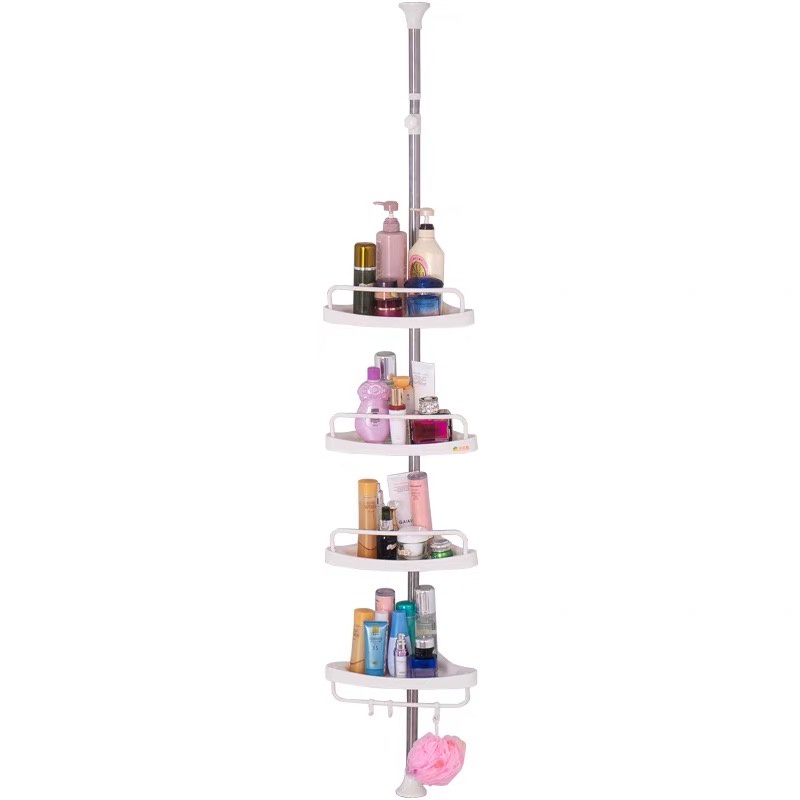 Adjustable Bathroom Multi Corner Shelf Shower Organizer(White) | Shopee ...