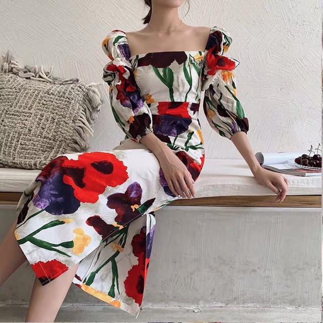 Shopee floral maxi clearance dress