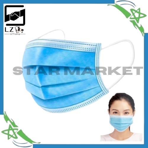 STAR-High Quality 3 Ply Disposable Surgical Face Mask 50 PIECES With ...